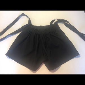 Black Shorts with Suspender
